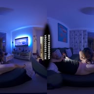 Vacation Sexy Tattooed Brille Giving Me Nasty Sloppy Wet Blowjob Between The Scenes With Mouth Cum VRgoddess vr porn video