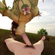 VReal_18K Poison Ivy Spinning Blowjob while Hanging from a Tree (Arkham Knight parody) - 3D CGI render vr porn video