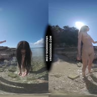 Sunny Beach Afternoon Nude Sunbathing And Searching For Shells On Vacation With Matty Josie VRgoddess vr porn video