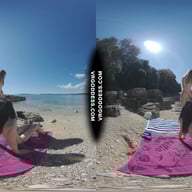 Sunny Beach Afternoon Nude Sunbathing And Searching For Shells On Vacation With Matty Josie VRgoddess vr porn video