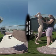 Skinny Pale Ingrida Giving Me Risky Public Rooftop Blowjob Getting Caught Letting Me Cum On Her Tits VRgoddess vr porn video