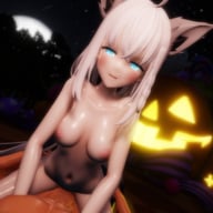 Hololive - Fubuki Halloween Riding Lewd FRAGGY vr porn video