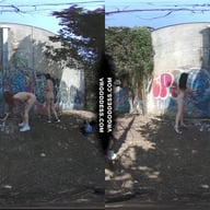 On Vacation With Matty Cheri Rebeka Ruby Nude In Public Painting Graffiti And Dancing VRgoddess vr porn video
