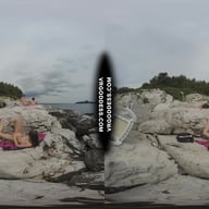 Bombshell Nude Beach Babe Rebeka Ruby Masturbates With Dildo Risky Public Jilling Friends Sunbathing VRgoddess vr porn video