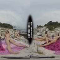 Bombshell Nude Beach Babe Rebeka Ruby Masturbates With Dildo Risky Public Jilling Friends Sunbathing VRgoddess vr porn video