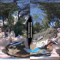 Matty And Josie Public Masturbation Outdoors Next To Abandoned Building VRgoddess vr porn video