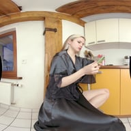 Miturasu Watches Porn And Masturbates With A Black Vibrator FeelmeVR vr porn video