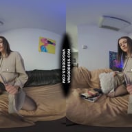 Shy Spinner Teen Matty Jilling Herself Off With A Realistic Plastic Cock VRgoddess vr porn video