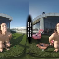 Vanessa Klein Jilling With Some Big Dildos For Deep Penetration Rooftop Bubble Sunbathing VRgoddess vr porn video