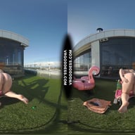 Vanessa Klein Jilling With Some Big Dildos For Deep Penetration Rooftop Bubble Sunbathing VRgoddess vr porn video