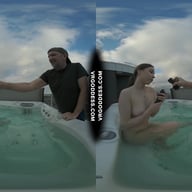 Behind The Scenes Filming Pretty Lika Rooftop Jacuzzi Dildo Masturbating VRgoddess vr porn video