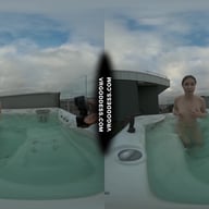 Behind The Scenes Filming Pretty Lika Rooftop Jacuzzi Dildo Masturbating VRgoddess vr porn video