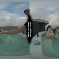 Behind The Scenes Filming Pretty Lika Rooftop Jacuzzi Dildo Masturbating VRgoddess vr porn video