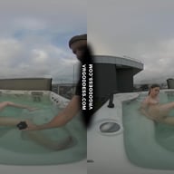 Behind The Scenes Filming Pretty Lika Rooftop Jacuzzi Dildo Masturbating VRgoddess vr porn video