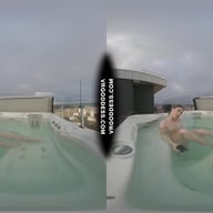 Behind The Scenes Filming Pretty Lika Rooftop Jacuzzi Dildo Masturbating VRgoddess vr porn video