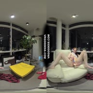 Vaping Hot Girl Lea Listening To Headphones Dancing Stripping Masturbating Winter Nights VRgoddess vr porn video