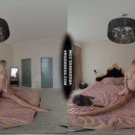 Lesbian Sex Strapon Fucking Sucking Layla With Miss Pussycat VRgoddess vr porn video