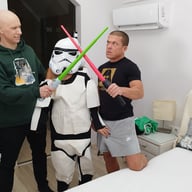 CLARA TRINITY PART ONE - SURPRISE THREESOME for STAR WARS LOVING STEPDAD Immoral Family vr porn video