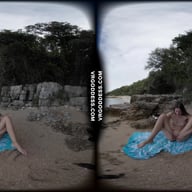 Rebeka Ruby Masturbating On A Nude Beach In Italy VRgoddess vr porn video