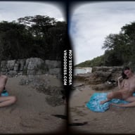 Rebeka Ruby Masturbating On A Nude Beach In Italy VRgoddess vr porn video