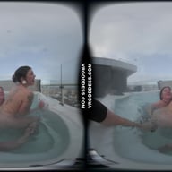 Sammy And Ellah Have Lesbian Sex In A Rooftop Jacuzzi VRgoddess vr porn video