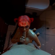 Akiko - Unexpected Shower - PART 1 Pig Bros Productions vr porn video