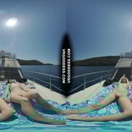 Josie And Matty Sunbathing Nude On Yacht In The Adriatic Sea VRgoddess vr porn video