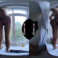 Kelly Skinny Teenager Window Striptease 180VR FeelmeVR vr porn video