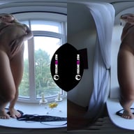 Kelly Skinny Teenager Window Striptease 180VR FeelmeVR vr porn video