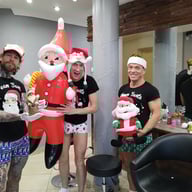 SANTA's SNEAKY WIFE in MONSTER COCK GANGBANG pov porn