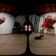 Hottie In Leather Pants Is The Queen Of Foot Teasing Redsnow VRFootFetish vr porn video