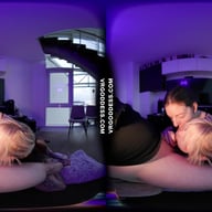 Behind The Scenes Double Blowjob Mouthcum From Rebeka Ruby And Her Friend Brille VRgoddess vr porn video