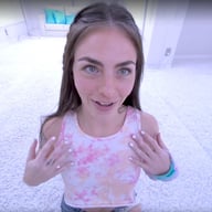 Hot Brunette Teen Strips For You in The White Studio Tiny Rhea NewPornStarlets vr porn video