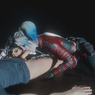 Double Blowjob with Harley Quinn and Catwoman (DC comics parody)