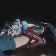Double Blowjob with Harley Quinn and Catwoman (DC comics parody)