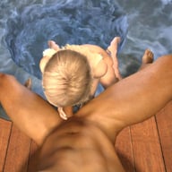 [Trans] Sweet Trans in a Hot Tub - Ally pov porn