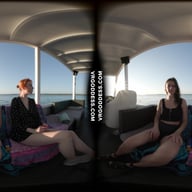 Rebeka Ruby With Her Friend Lily Mays Naked Sunset Boat Cruise With Sucking And Licking Lesbian Fun VRgoddess vr porn video