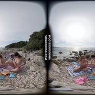 Kirstina With Her Friends Emmux And Rebeka Ruby Nude Beach Picnic And Sunbathing VRgoddess vr porn video