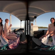 Lily Mays Uses Dildo And Her Pussy Licking Tongue On Rebeka Ruby Sunset Boat Ride VRgoddess vr porn video