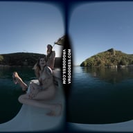 Triple Girls Nude Painting Art On A Yacht And Swimming In The Sea While On Vacation In Italy VRgoddess vr porn video