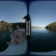 Triple Girls Nude Painting Art On A Yacht And Swimming In The Sea While On Vacation In Italy VRgoddess vr porn video