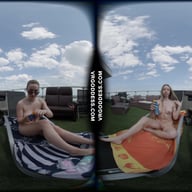 Babyhunterz With Her New Friend Kitty Kate Sunbathing Nude And Touching Under The Sun VRgoddess vr porn video
