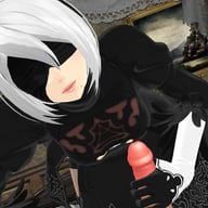 Nier Automata - 2B Handjob & BJ Lewd FRAGGY HentaiGirl vr porn video vrporn.com virtual reality
