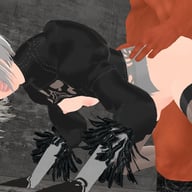 Nier Automata - 2B Fucked From Behind CGI Girl Lewd FRAGGY vr porn video vrporn.com virtual reality
