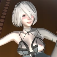 Nier Automata - 2B Fucked on the Table CGI Girl Lewd FRAGGY vr porn video vrporn.com virtual reality