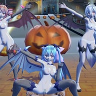 Sex &amp; Dance - Vocaloid - Happy Halloween CGI Girl Lewd FRAGGY vr porn video vrporn.com virtual reality