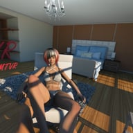 Evening Foot Job AMTVR cgi girl vr porn video vrporn.com virtual reality