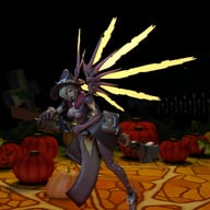 Witch Mercy Broomstick Grinding (A XXX Parody) pov porn