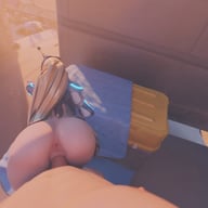 Nova Widowmaker from behind (A XXX Parody) pov porn