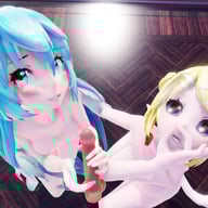 Vocaloid – Miku & Rin Double Treatment Lewd FRAGGY vr porn video vrporn.com virtual reality